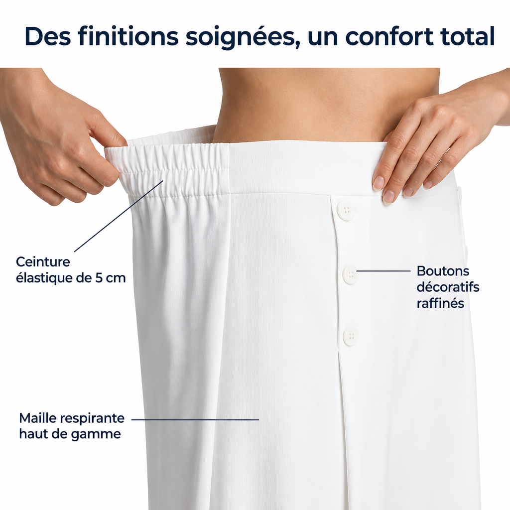 Elegant Wide-Leg Trousers - Enhances Your Figure